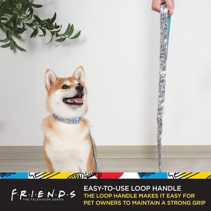 Friends TV Show City Doodle Dog Leash - 4 Ft (48 Inches) | Stylish Blue Leash Compatible with Any Collar or Harness