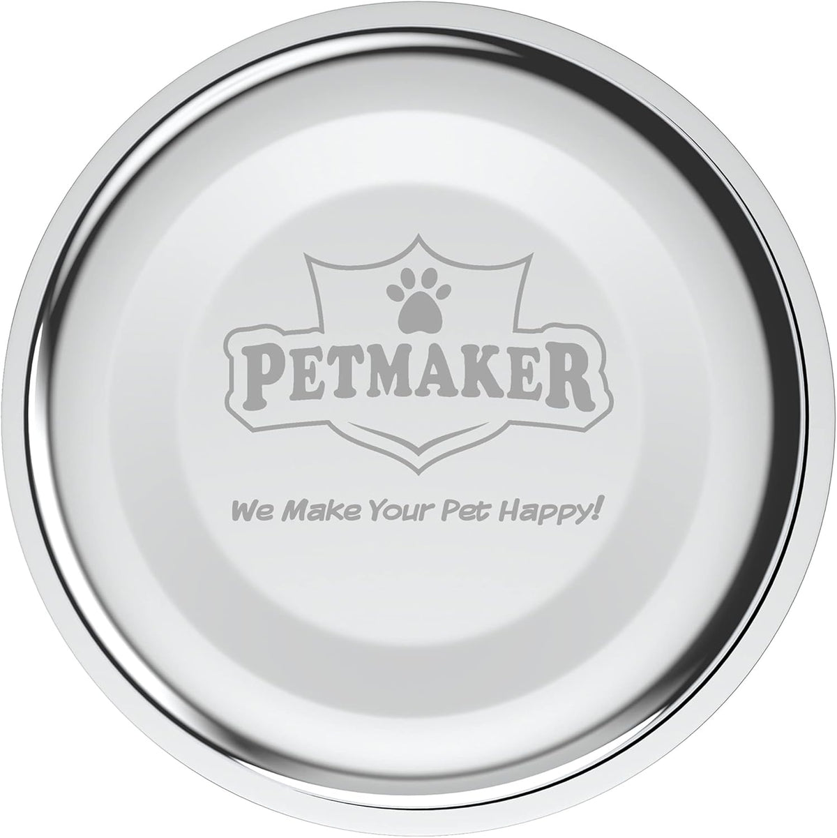 Set of 2 Stainless Steel Dog Bowls - 40 Oz Pet Bowls with Decorative Stand - Metal Food and Water Dishes for Large Pets - Puppy Essentials (Silver/Black)