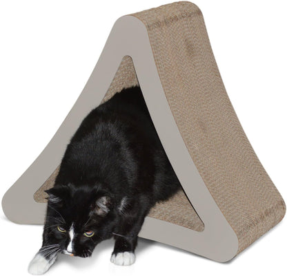 Vertical Cat Scratching Post - 3 Sided Design, 18" x 10.5" x 15.9